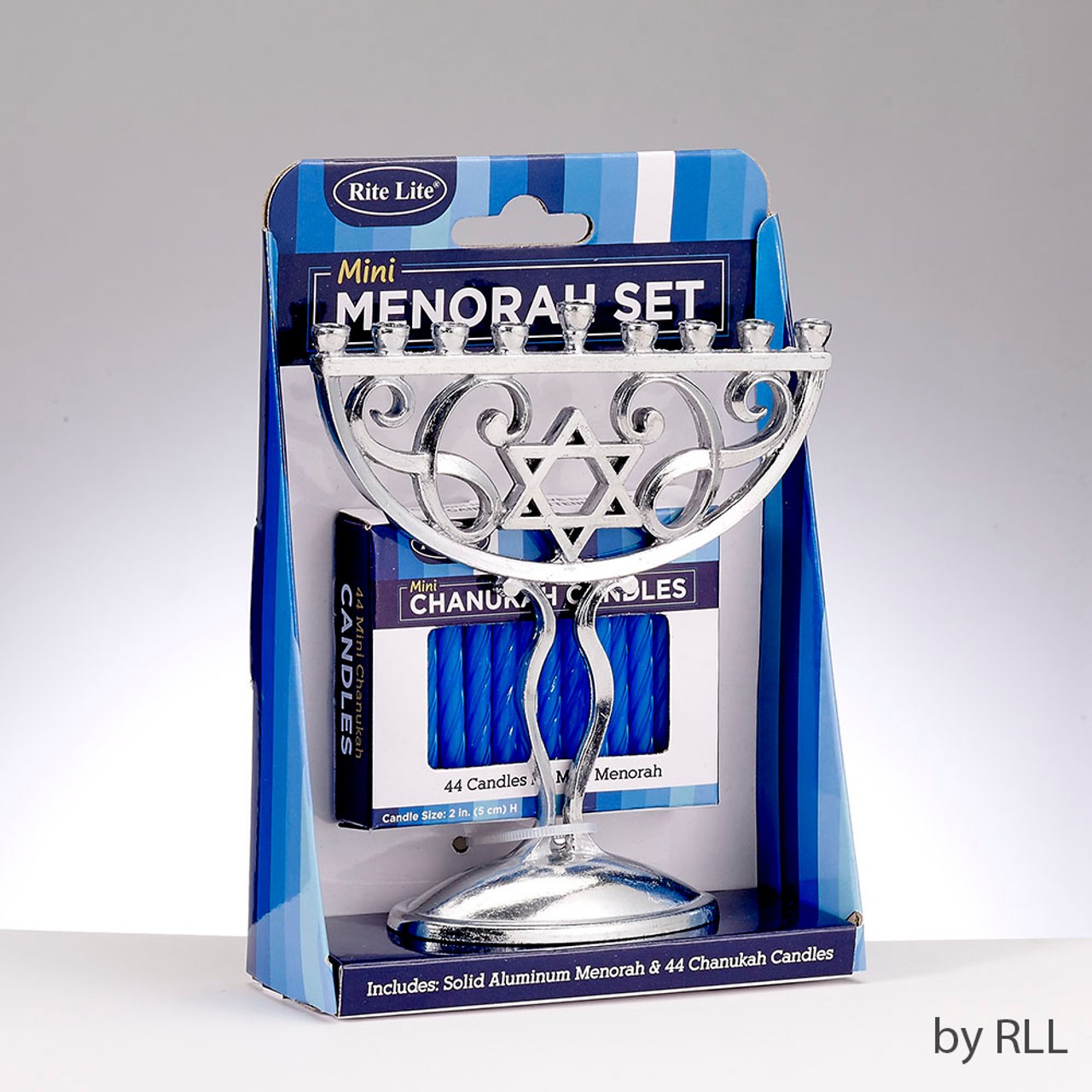 Mini Aluminum Menorah Gift Box