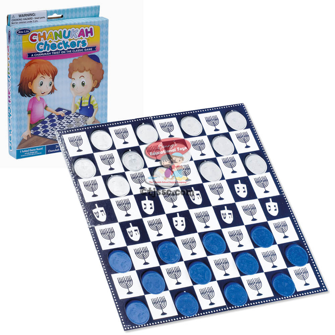 Chanukah Checkers Game