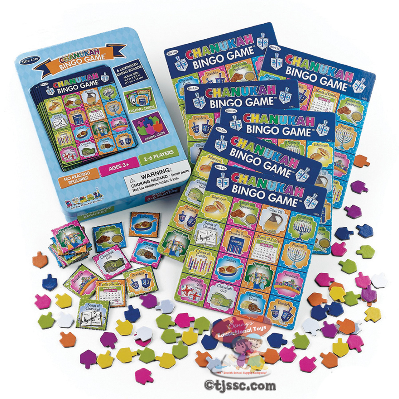 Chanukah Bingo Game in Collectible Tin Box