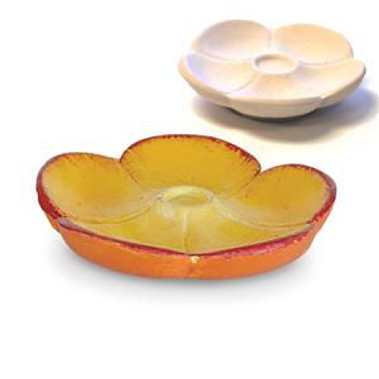 12 Large Flower Ceramic Shamash Bases for Chanukah Menorah