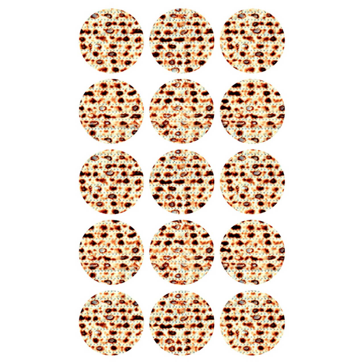 Round Passover Matzah Stickers 1.2" (150 Stickers)