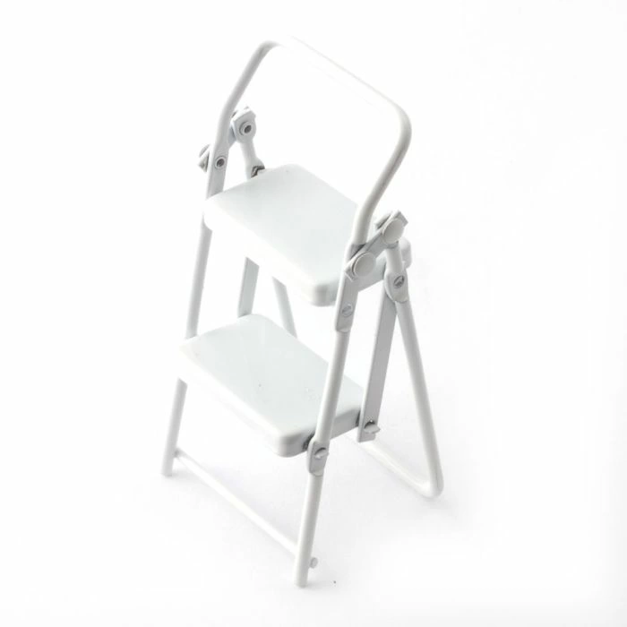 White Ladder Stool