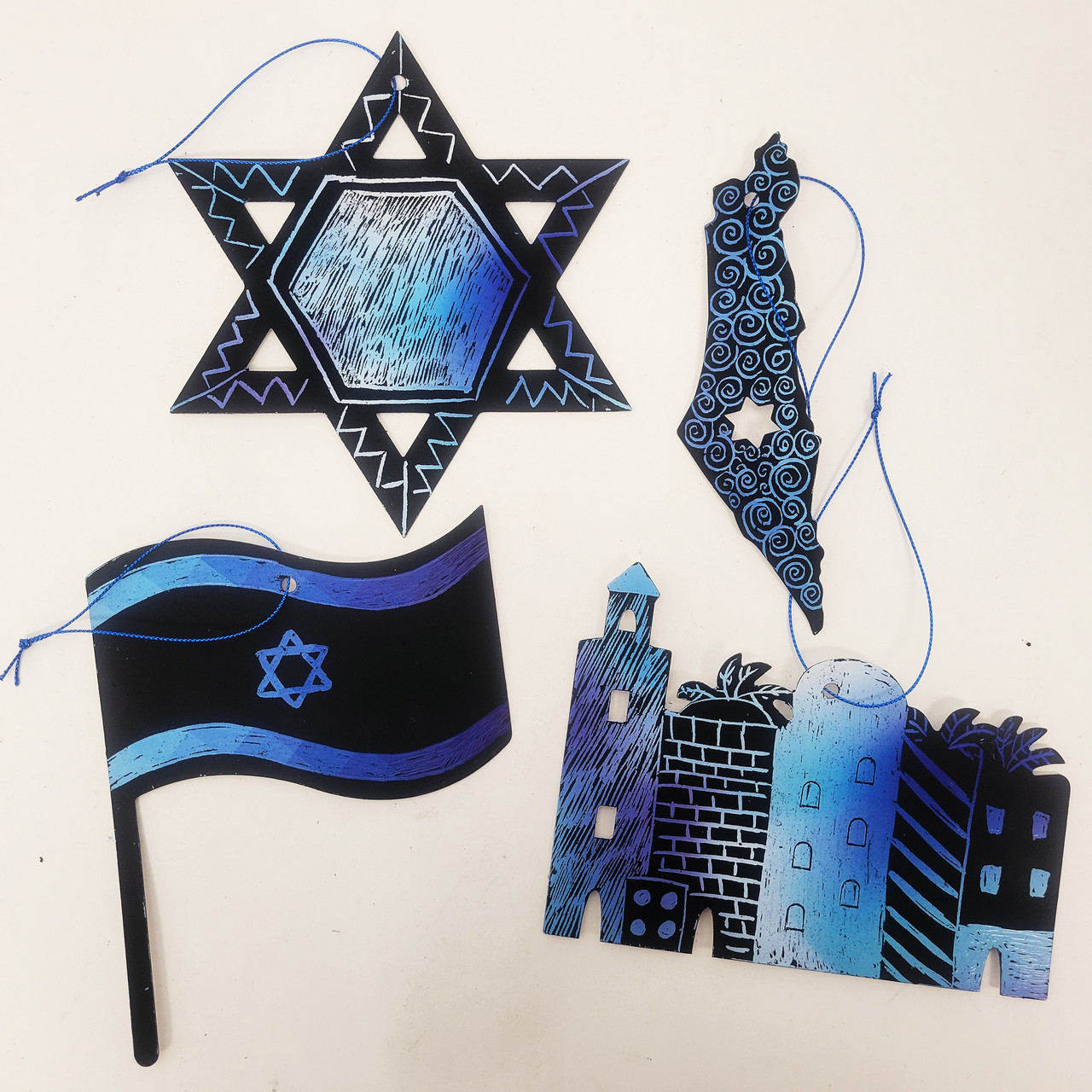 "Israel" Scratch Art (24 pcs.)