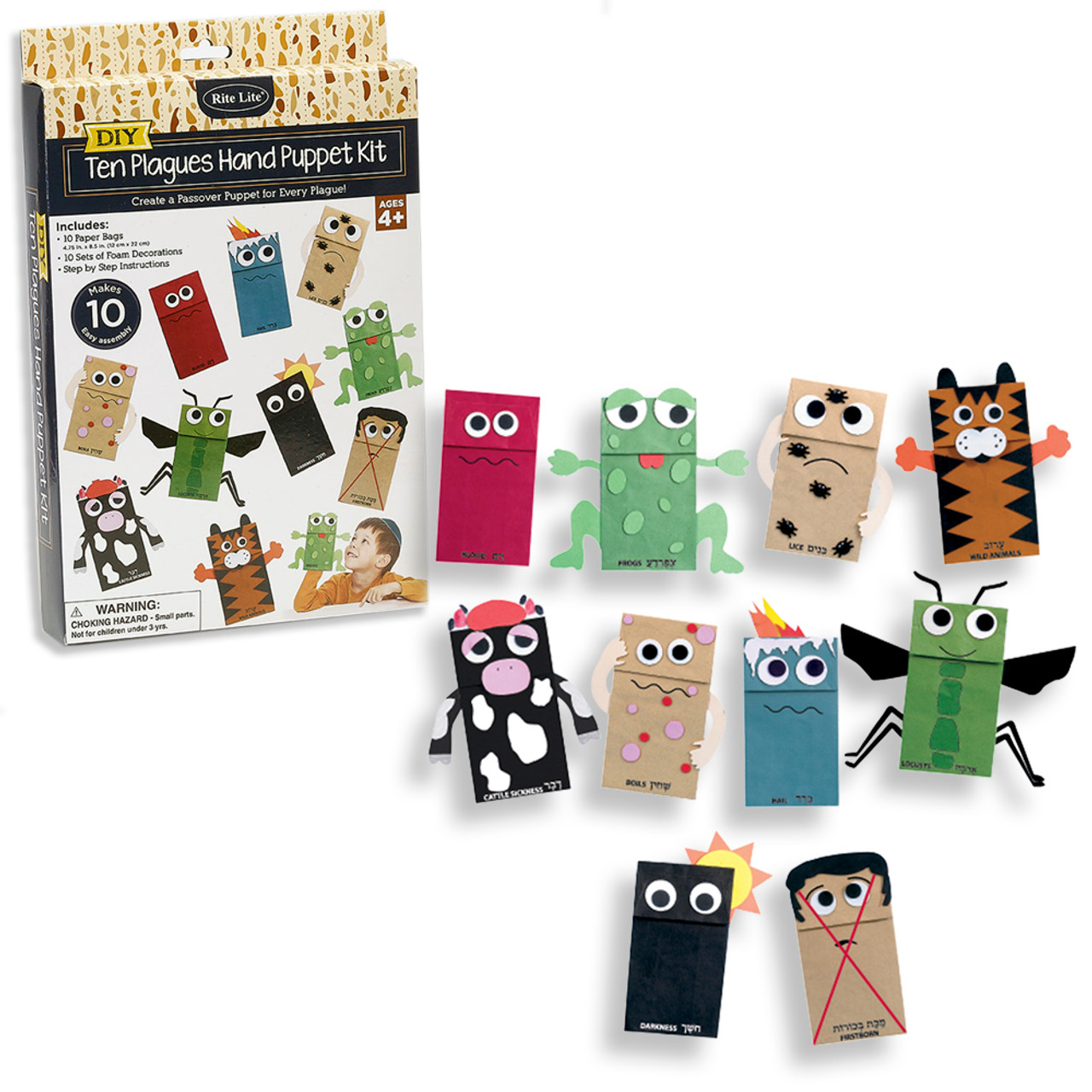 10 Plagues Hand Puppet Kit