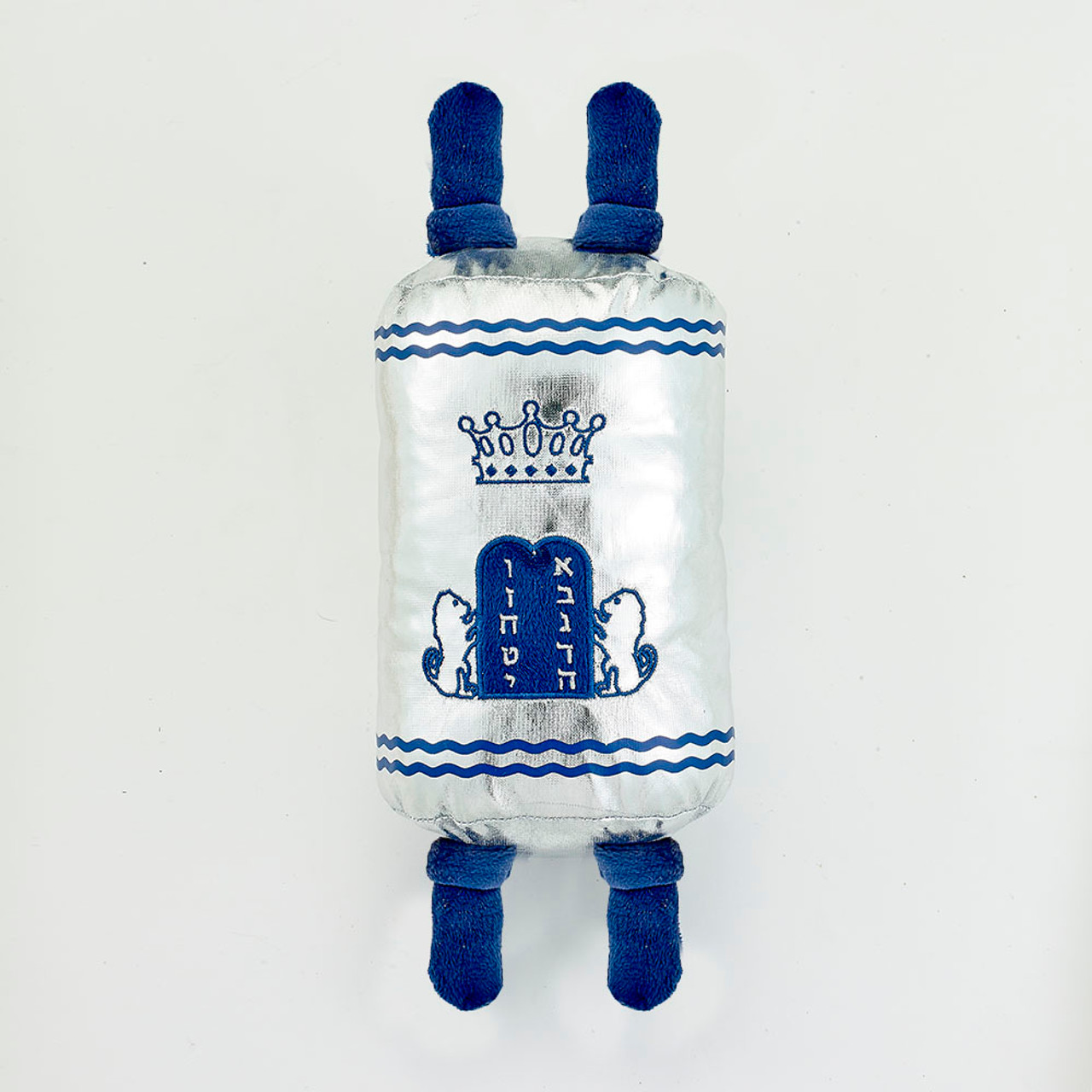 Medium Silver Soft Torah 12" | Plush Sefer Torah