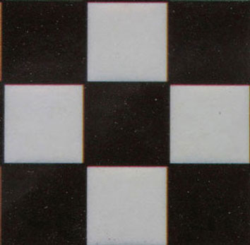 Tile, Black and White Square