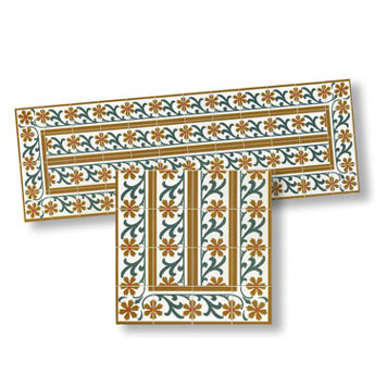 Mosaic Floor Tile Borders