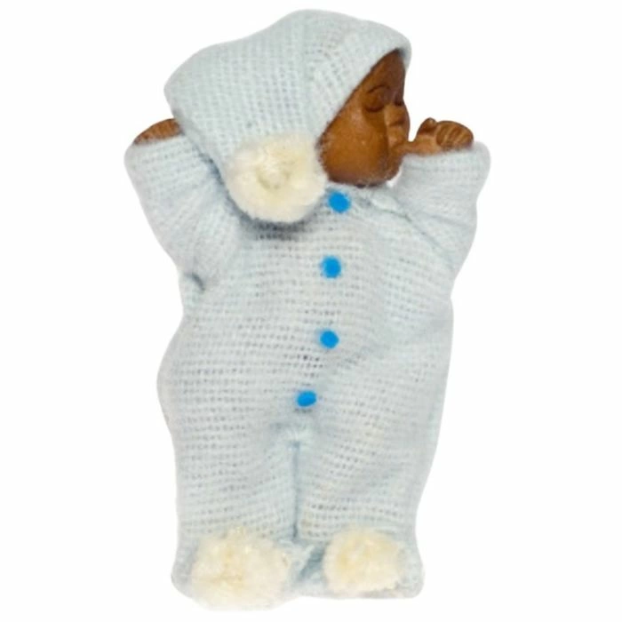 Baby Boy In Blue Outfit