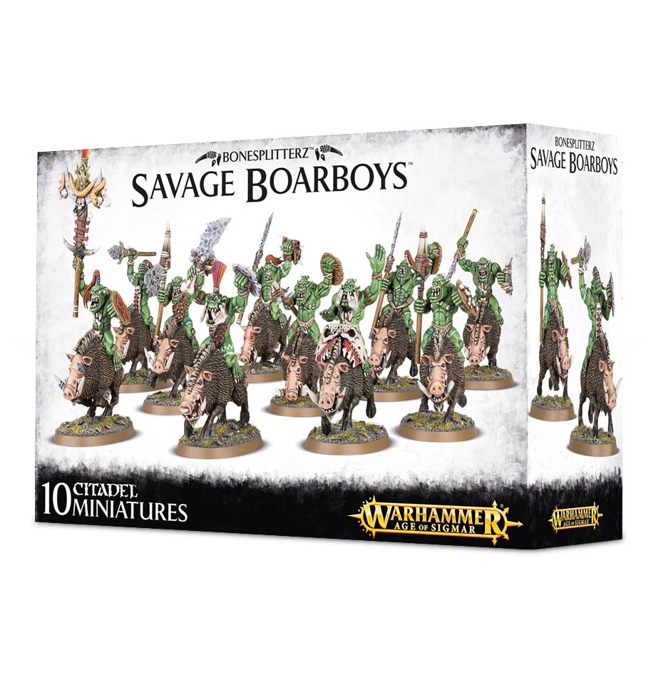 Age of Sigmar: Orruk Warclans - Bonesplitters: Savage Boarboys / Mania