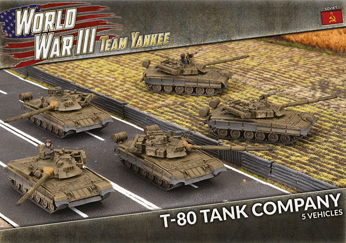 Flames of War: Team Yankee WW3: Soviet (TSBX21) - T-80 Tank Company (P