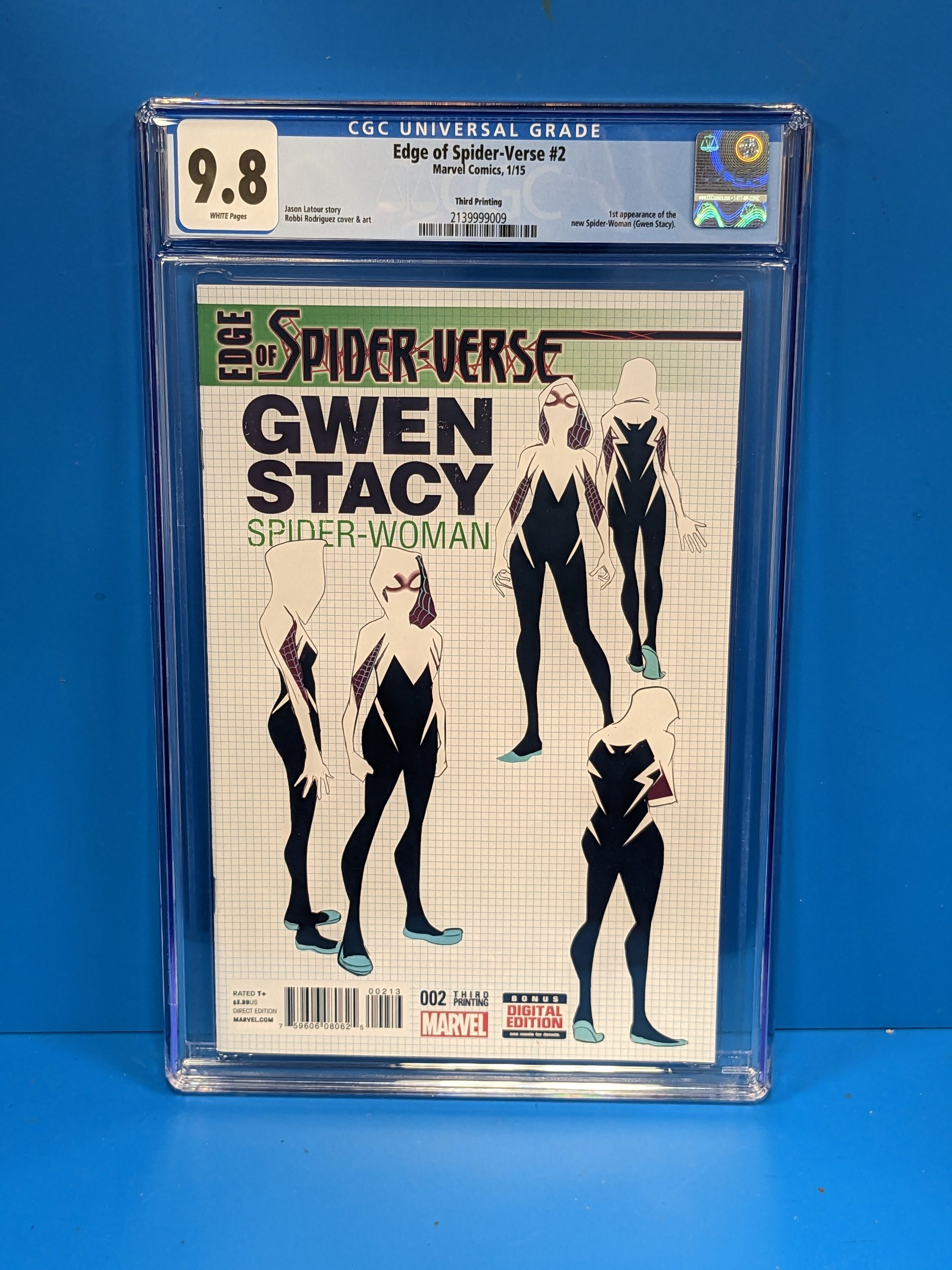 Edge of Spider-Verse (2014 Series) #2 (CGC 9.8) 1st App Spider-Gwen, 3