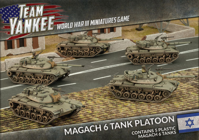 Flames of War: Team Yankee WW3: Israeli (TIBX02) - Magach 6 Tank Plato
