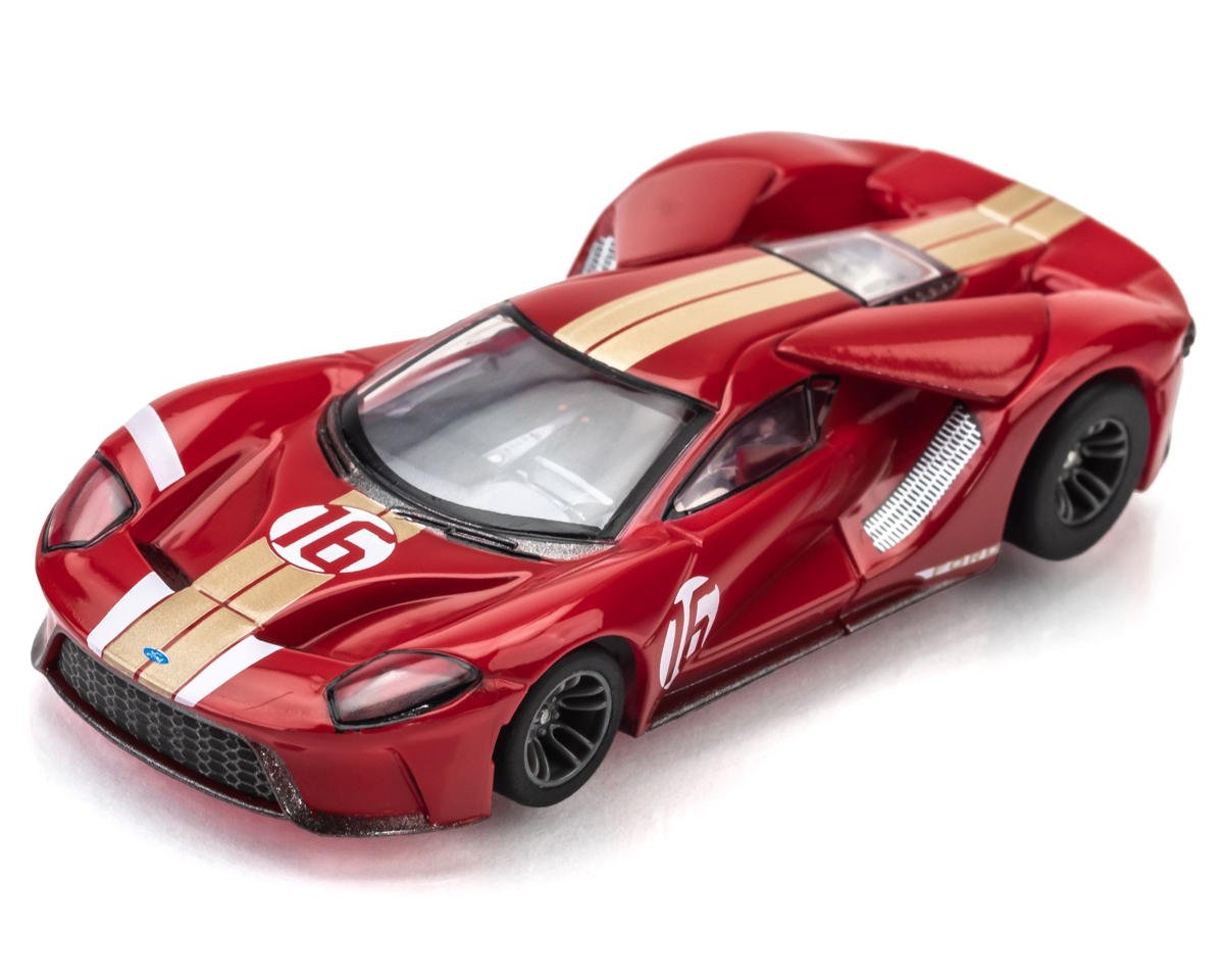 AFX Ford GT Heritage #16 HO Slot Car (Red) (LWB) (Mega G+)