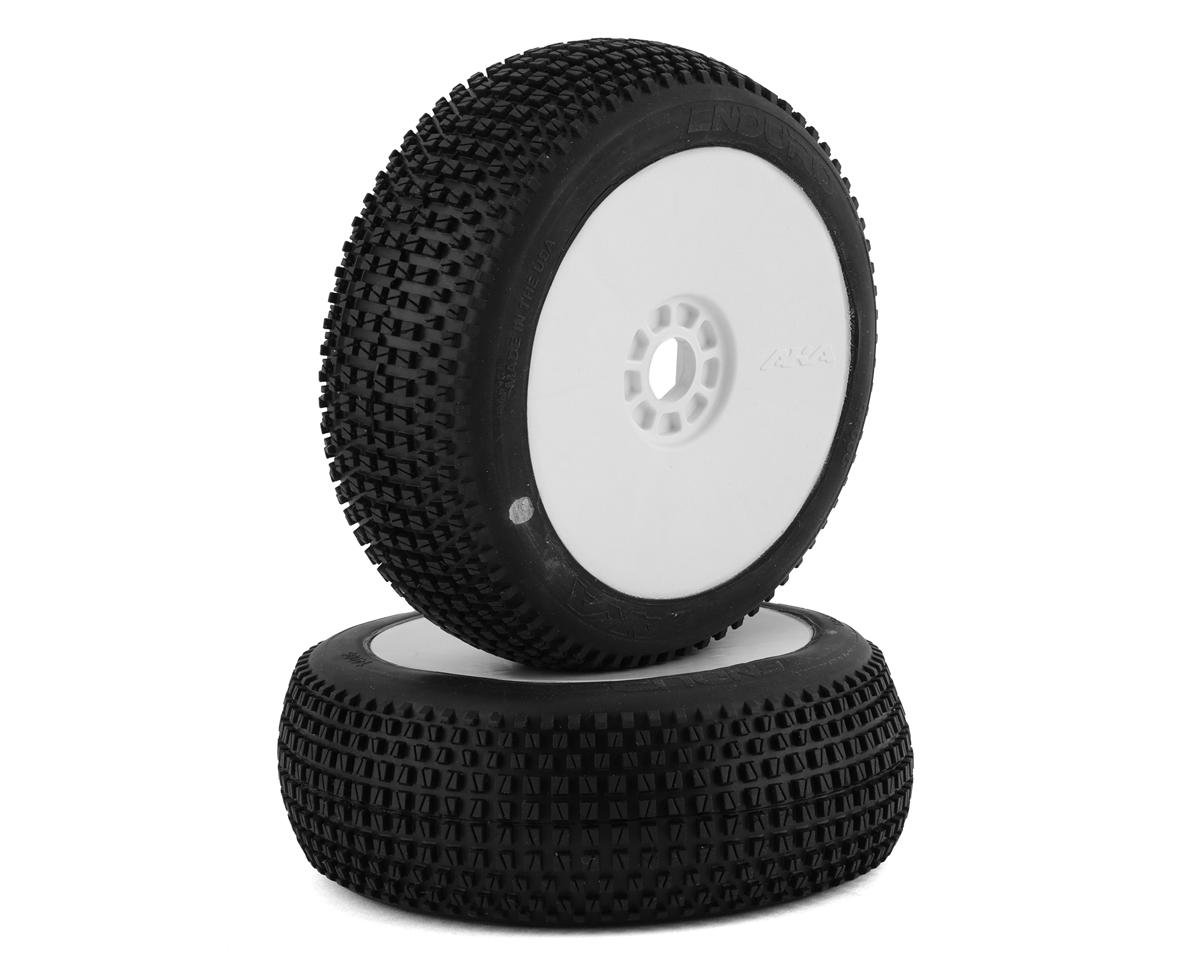 AKA Enduro 1/8 Buggy Pre-Mounted Tires (2) (White) (Ultra Soft)