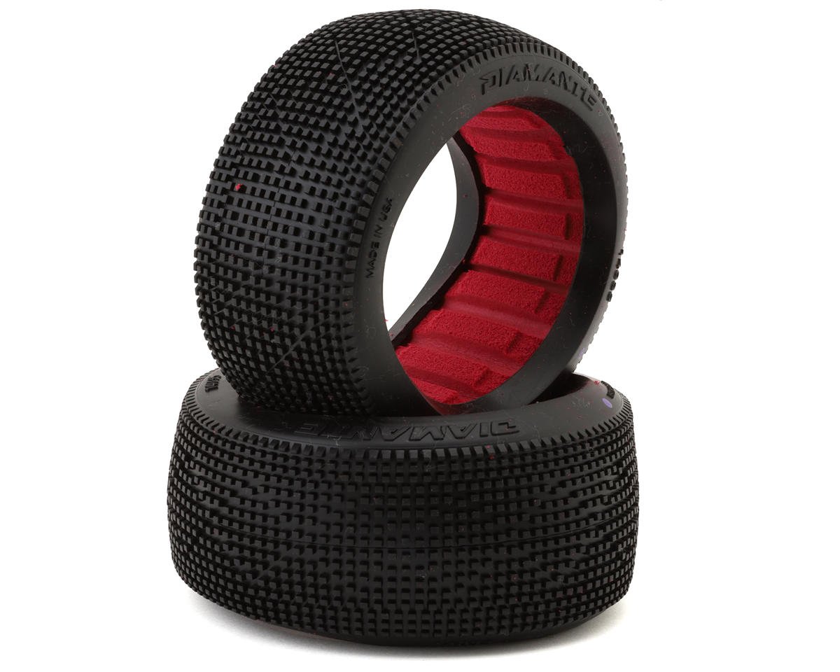 AKA Diamante 1/8 Buggy Tires (2) (Super Soft - Long Wear)