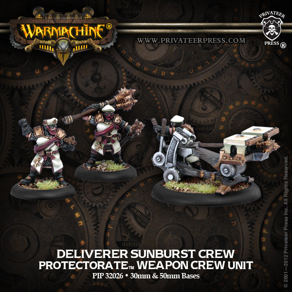 Warmachine: Protectorate - Deliverer Sunburst Crew, Weapon Crew Unit (