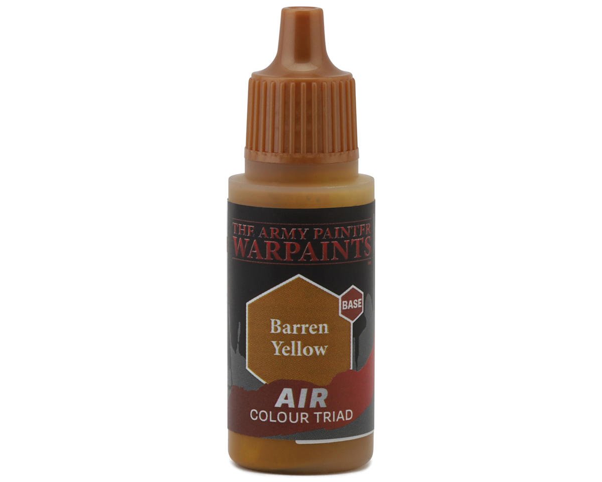 Army Painter Warpaints Air Acrylic Paint (Barren Yellow) (Base) (18ml)