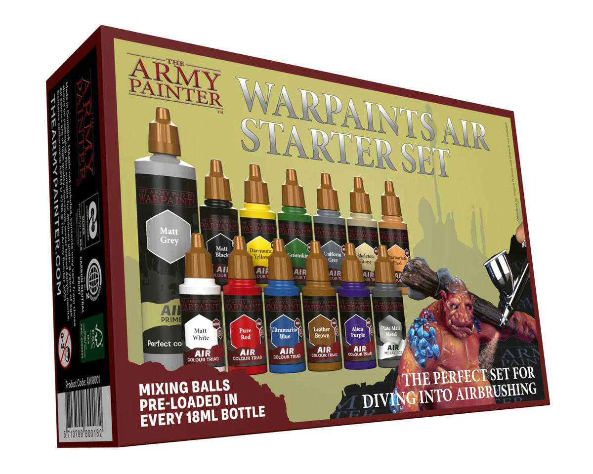 Army Painter Warpaints Air Starter Acrylic Hobby Paint Set (13)