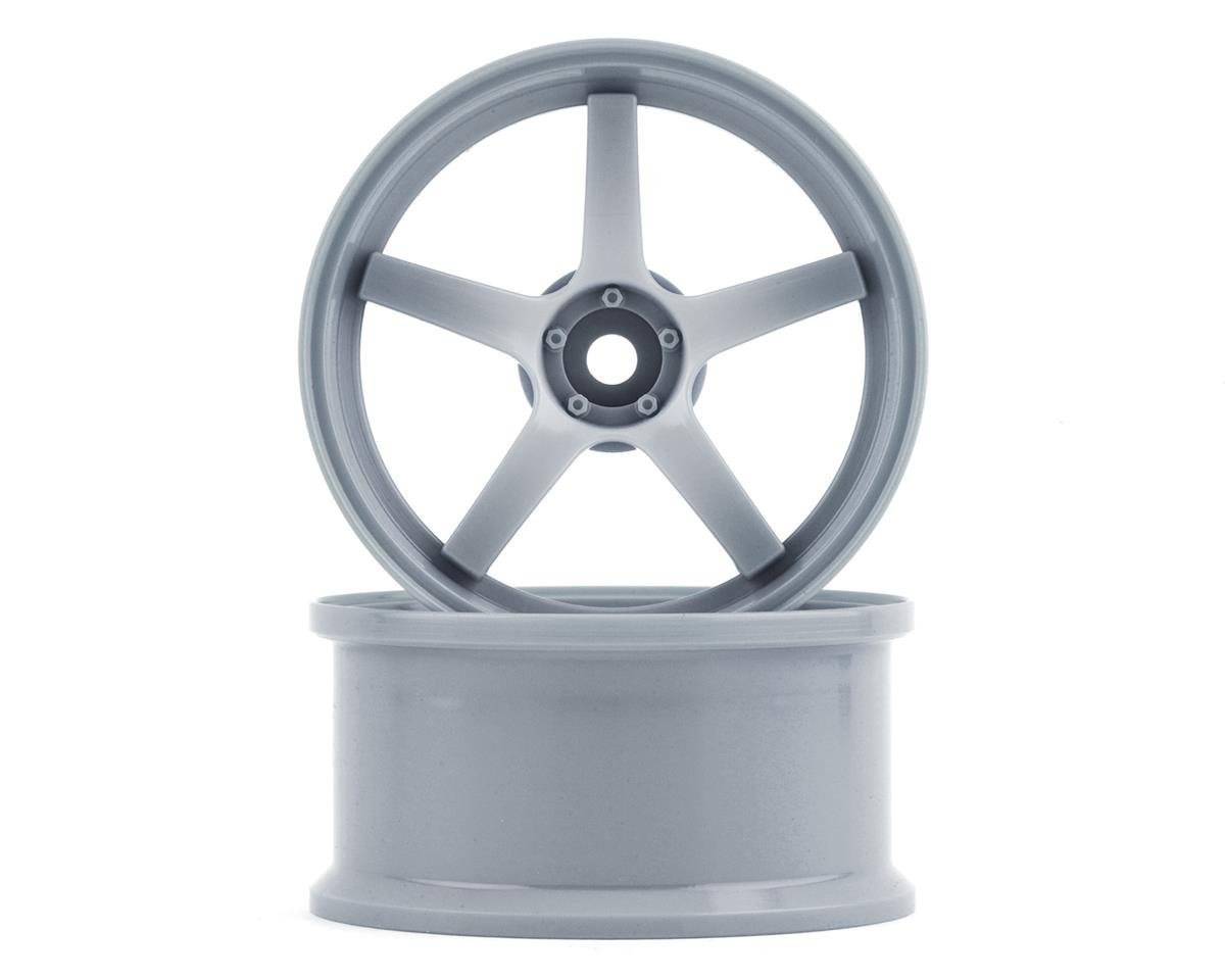 ARP ARW02 5 Mode 5-Spoke Drift Wheels (Matte Silver) (2) (6mm Offset)