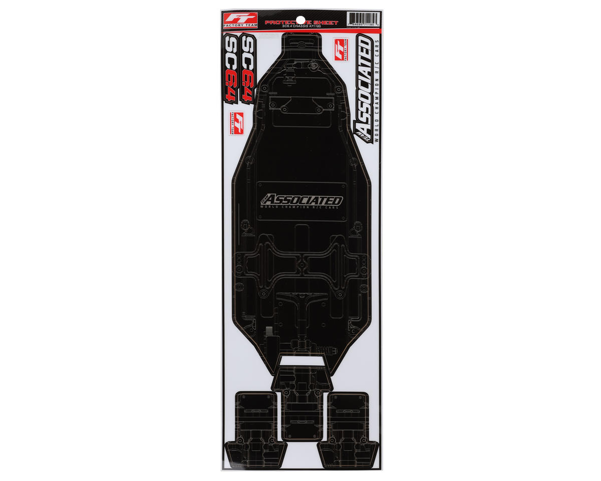 Team Associated RC10SC6.4 Factory Team Chassis Protective Sheet (1)