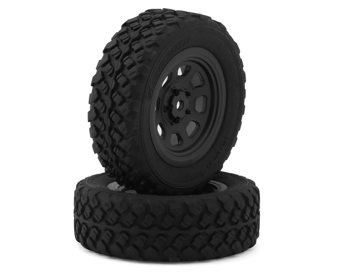 Team Associated Pro2 LT10SW Pre-Mounted Front Tires (Black) (2) w/12mm Hex