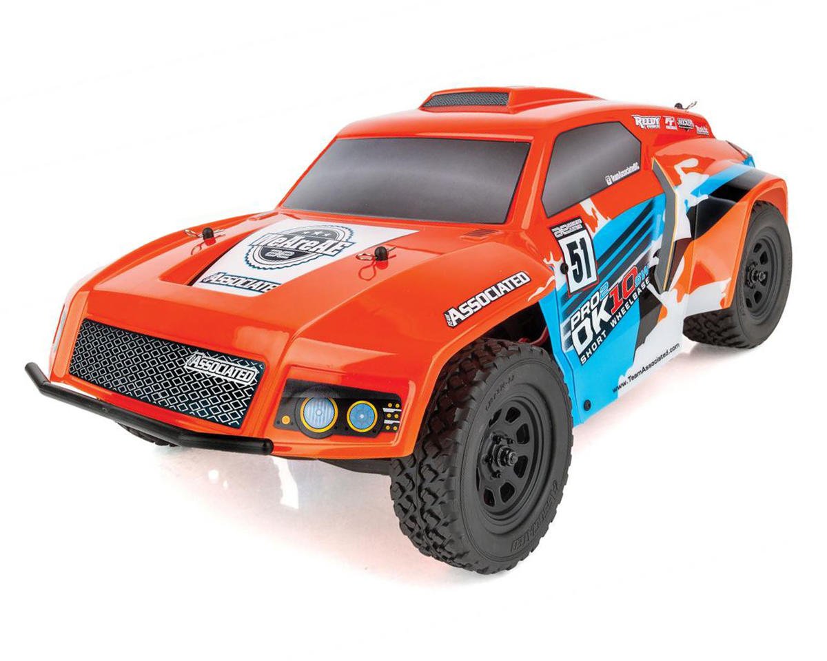 Team Associated Pro2 DK10SW 2WD 1/10 Brushless Dakar Rally Racer (Orange) Combo w/2.4GHz Radio, Battery & Charger