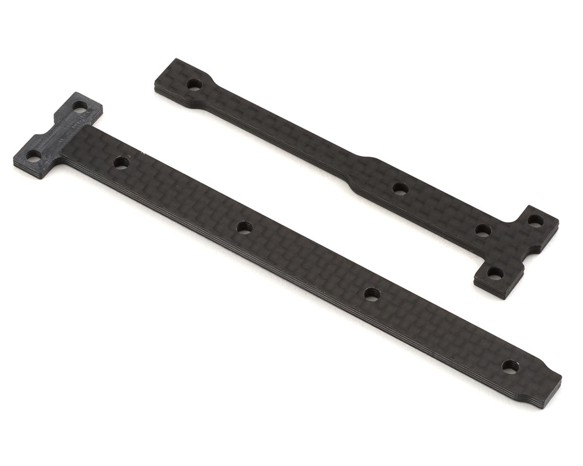 Team Associated RC10B74.2 Factory Team 2.5mm Carbon Fiber Chassis Brace Set (Stiff)