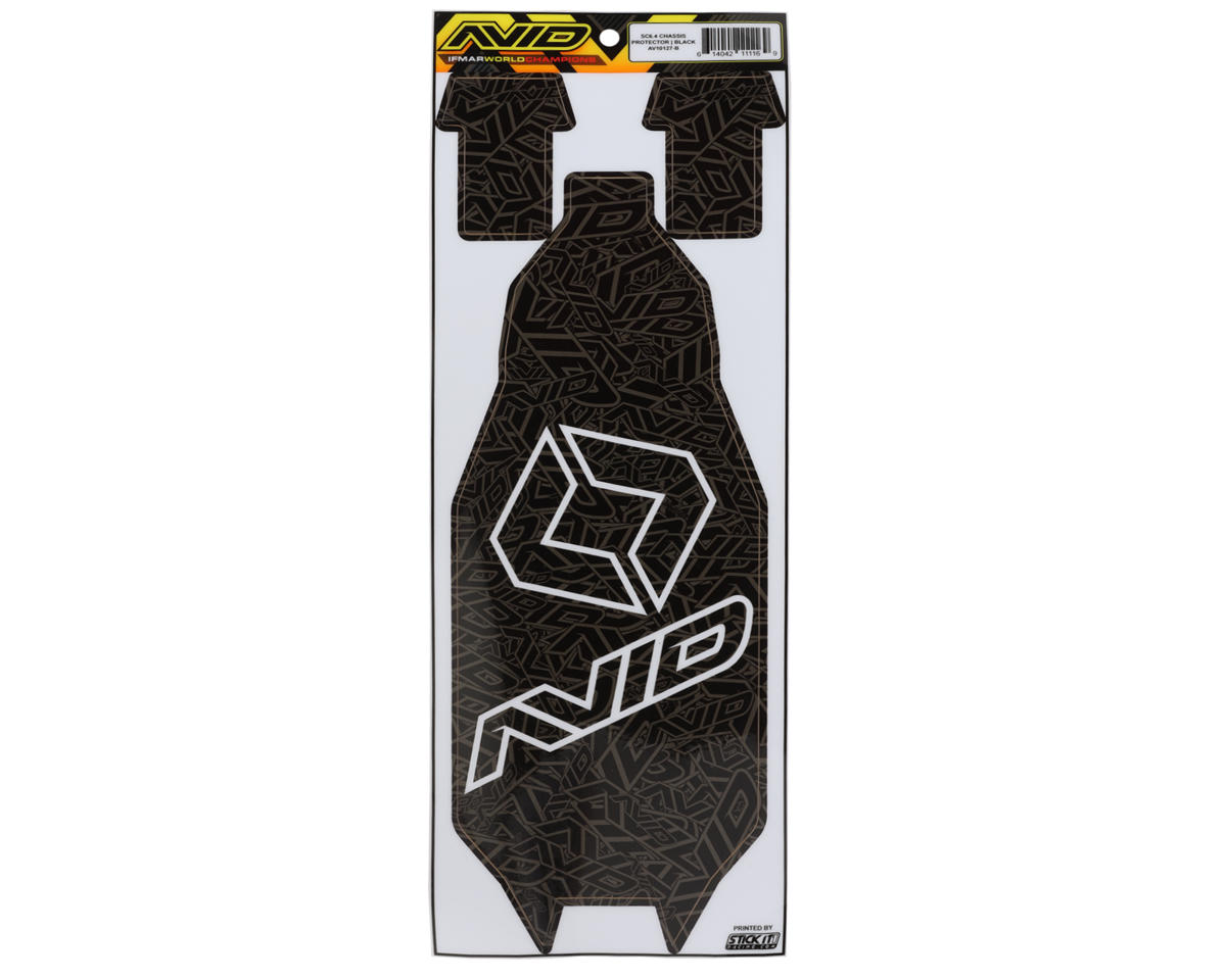 Avid RC Associated RC10SC6.4 Precut Chassis Protective Sheet (Black)