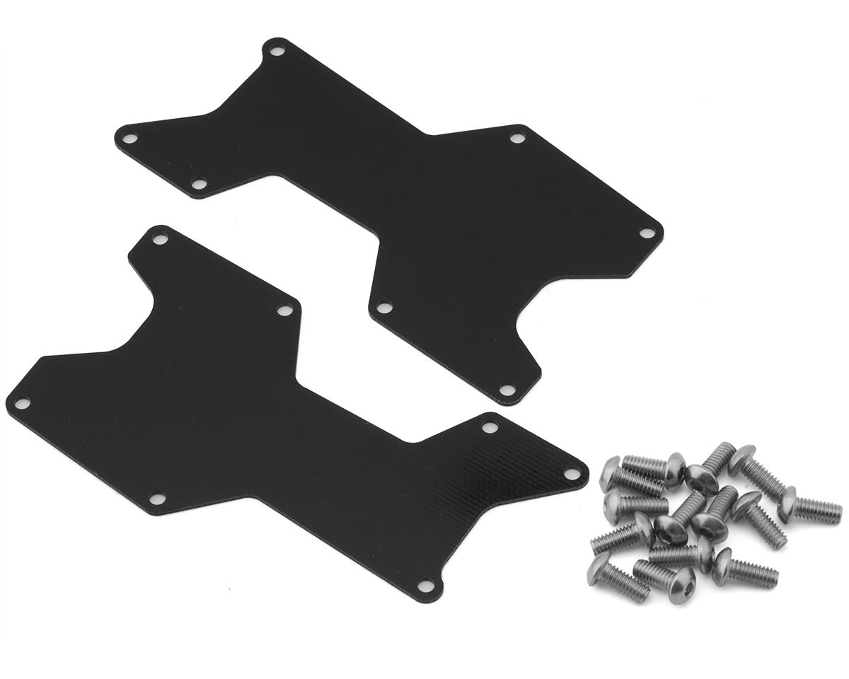Avid RC HB D8 Worlds Spec G10 Rear Arm Inserts (1.0mm) (2)