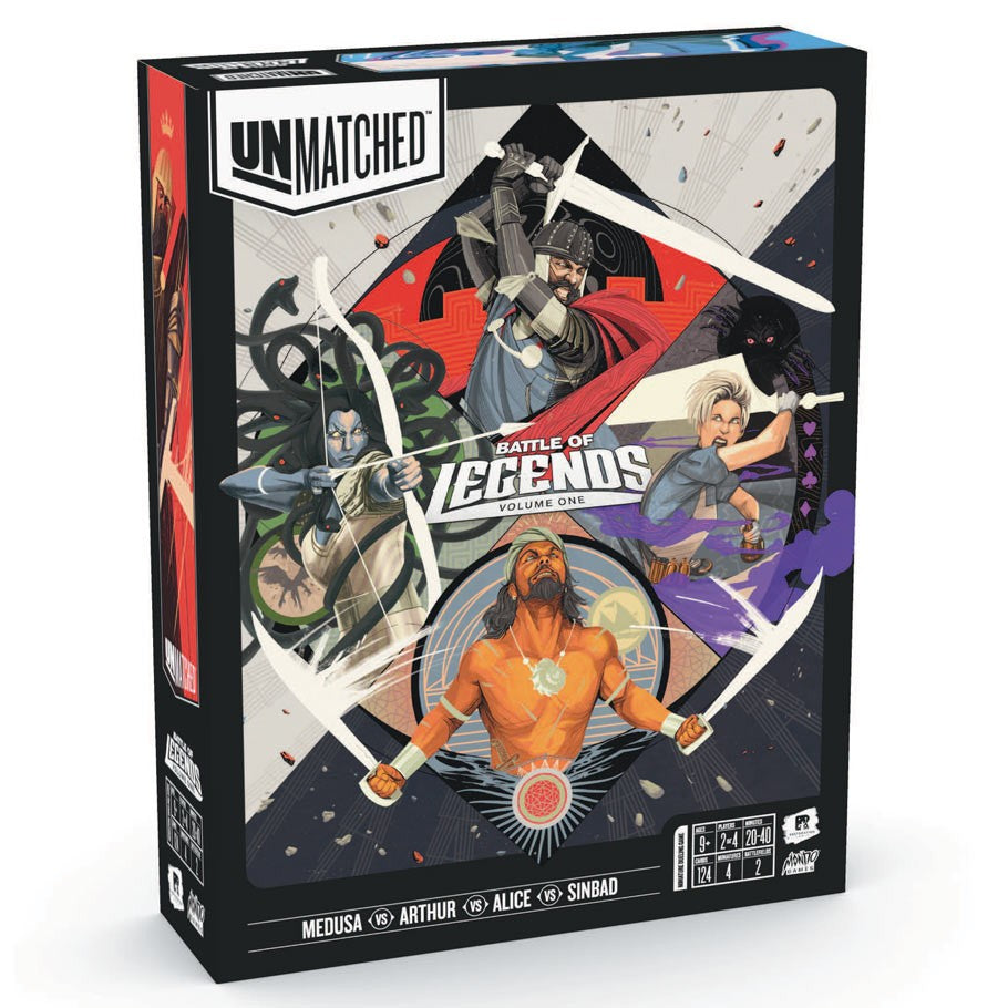 Unmatched: Battle of Legends Vol. 1 - King Arthur, Alice, Medusa, Sinb