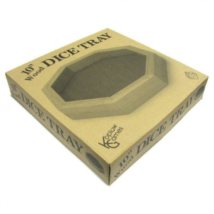 Koplow: Dice Tray - 10'' Wood Octagon