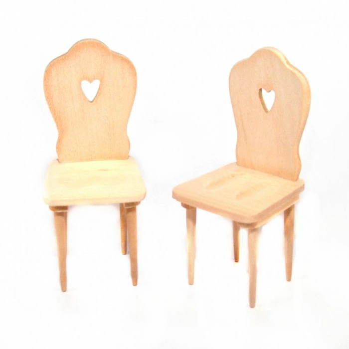Barewood Heart Chairs, Pack of 2
