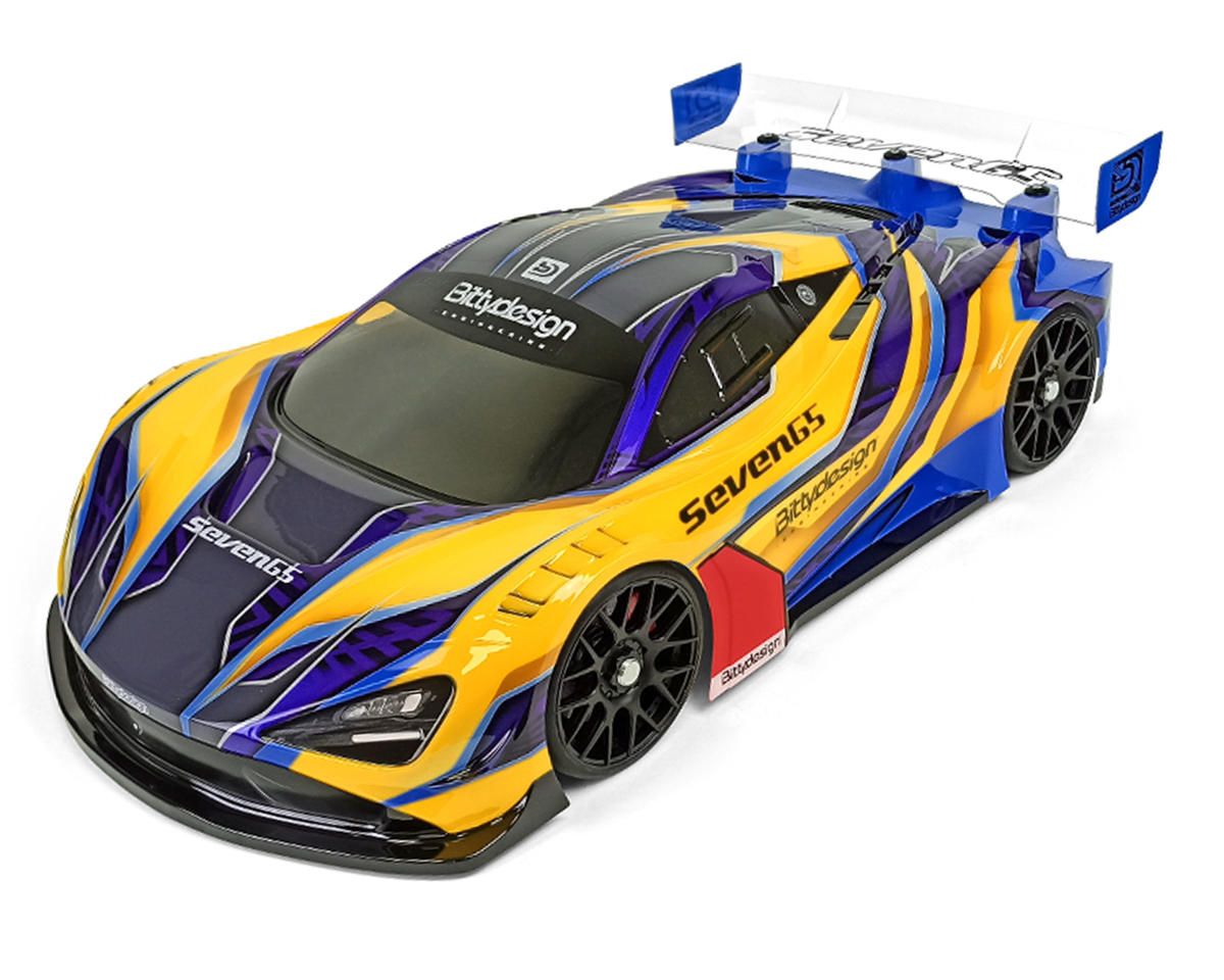 Bittydesign Seven65 1/8 On-Road GT ULT Body (Ultra Lite) (Clear) (325mm Wheelbase)