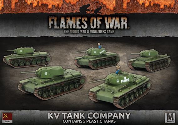 Flames of War: WWII: Soviet (SBX40) - KV Tank Company (Plastic) (Early
