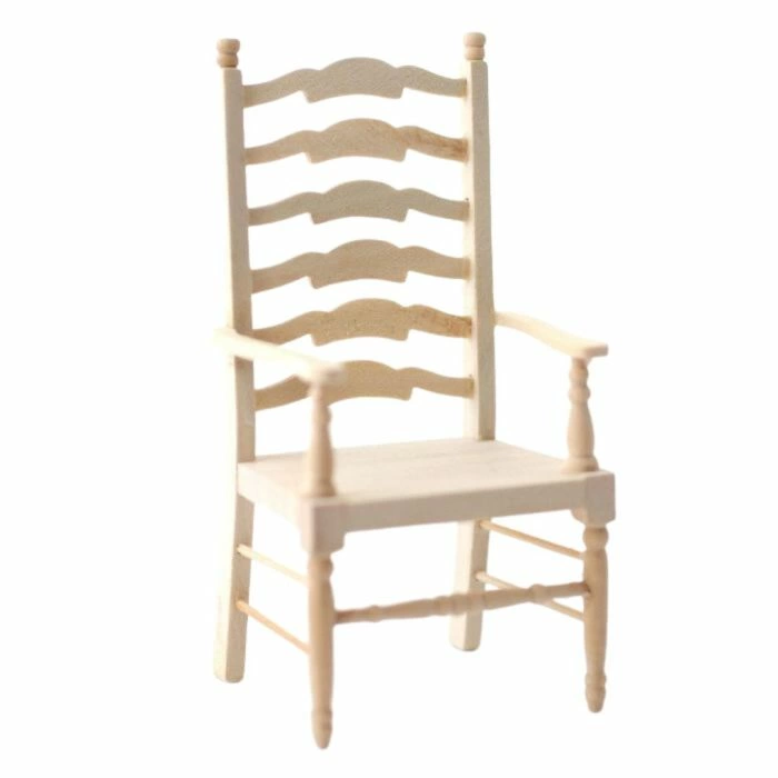 Barewood Ladderback Carver Chair