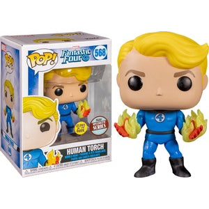 POP Figure: Marvel Fantastic Four #0568 - Human Torch (Suited)(Glow)(S