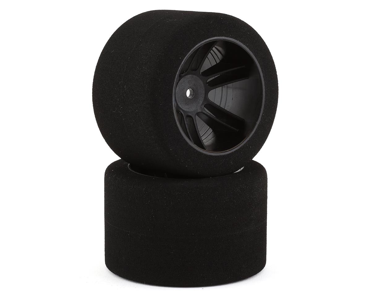 BSR Racing Drag Foam Tires (Black) (2) (45mm Wide) (25 Shore) w/12mm Hex