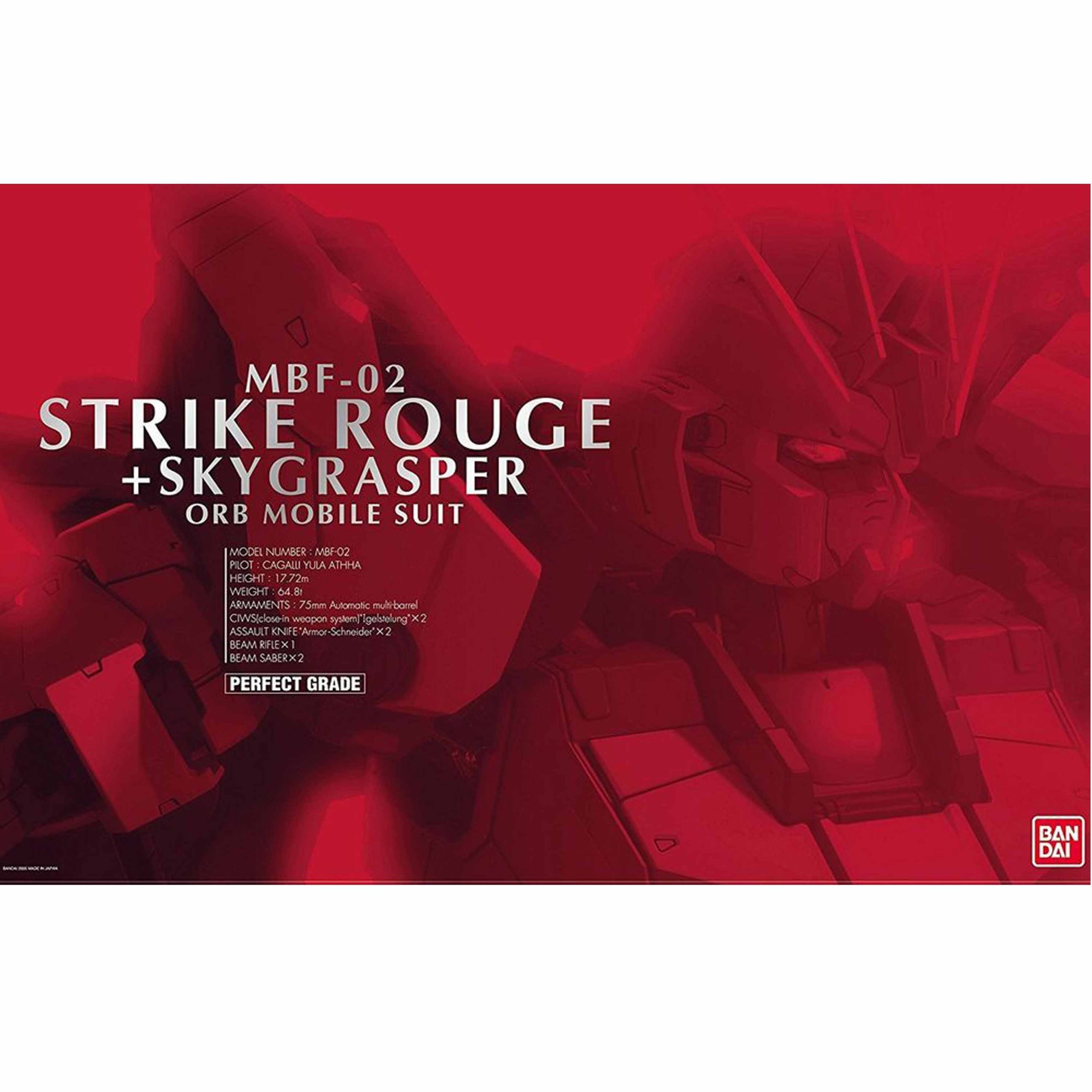 1/60 (PG): Gundam SEED - #11 MBF-02 Strike Rouge + Skygrasper ORB Mobi