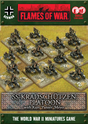 Flames of War: WWII: German (GBX54) - SS Kradschutzen Platoon (early /