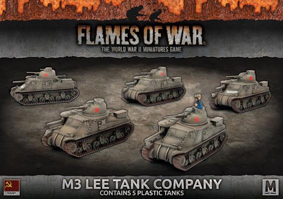 Flames of War: WWII: Soviet (SBX42) - M3 Lee Tank Company (Plastic) (E