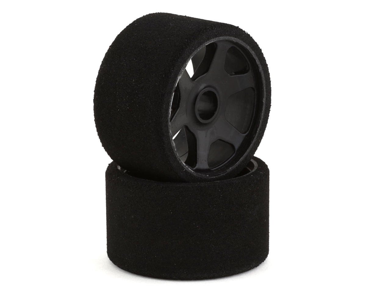 Contact GT12 44mm Pre-Mounted K Foam Front Tires (Black) (2) (35 Shore) w/Bearing Wheels