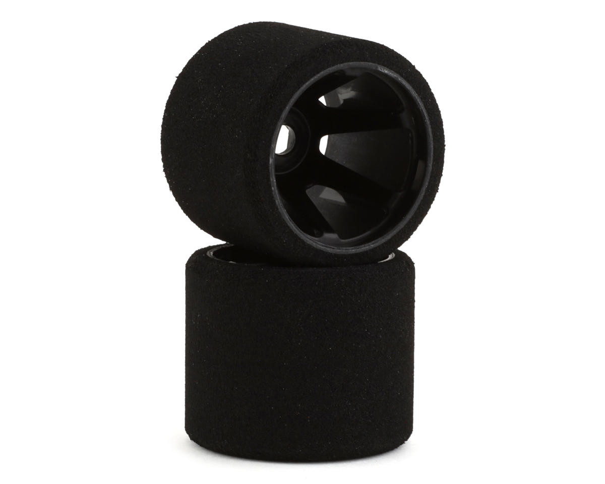 Contact 1/12 46mm Pre-Mounted K Foam Rear Tires (Black) (2) (35 Shore) w/12mm Hex Wheels