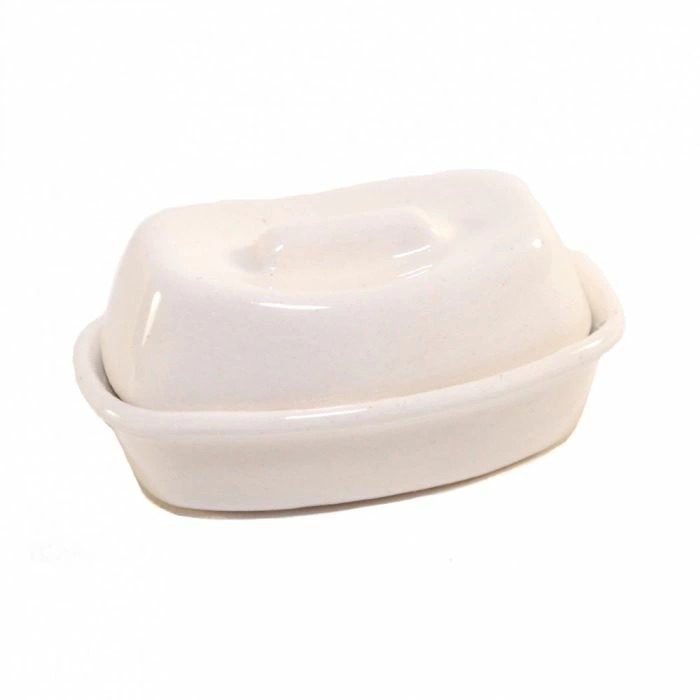 White Casserole Dish with Lid