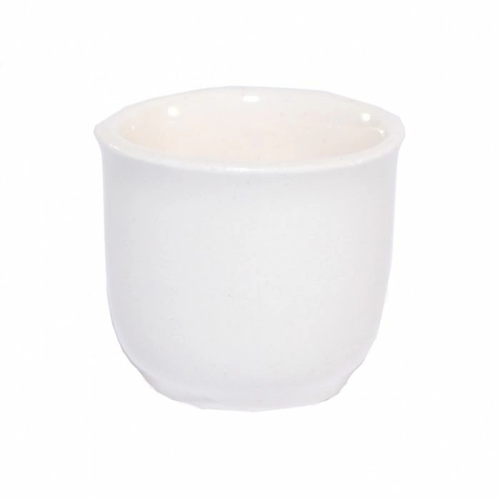 Medium White Flower Pot