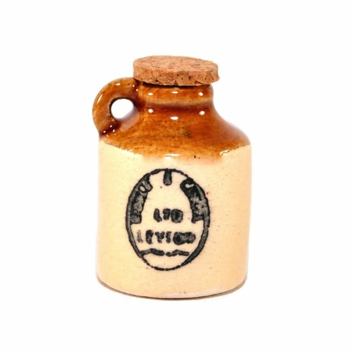 Small Printed Demijohn with Handle
