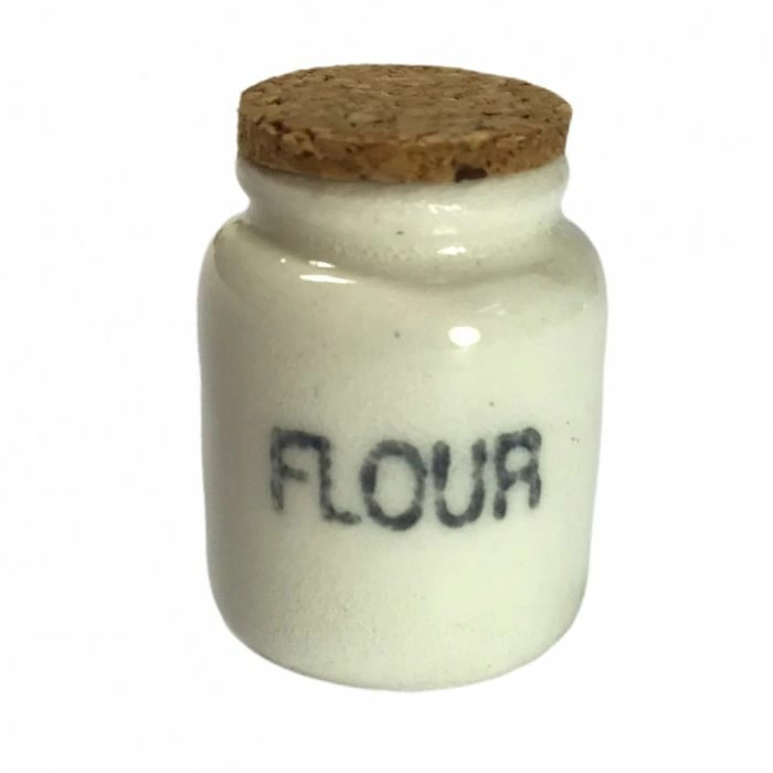 White Flour Storage Jar