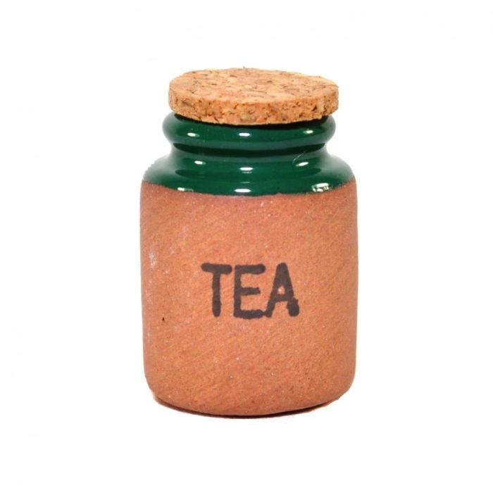 Large Tea Storage Jar with Green Glaze