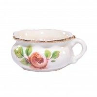 Chamber Pot with Red Flowers