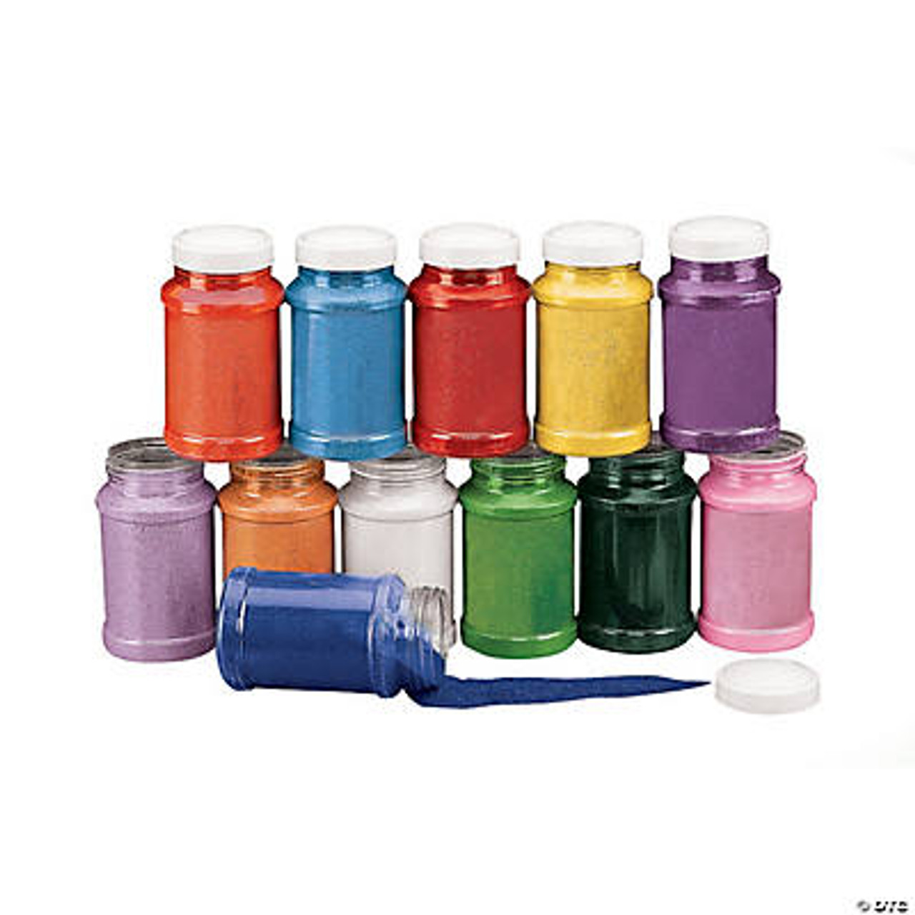 12 Large Assorted Craft Sand Bottles - 22 oz. ea.