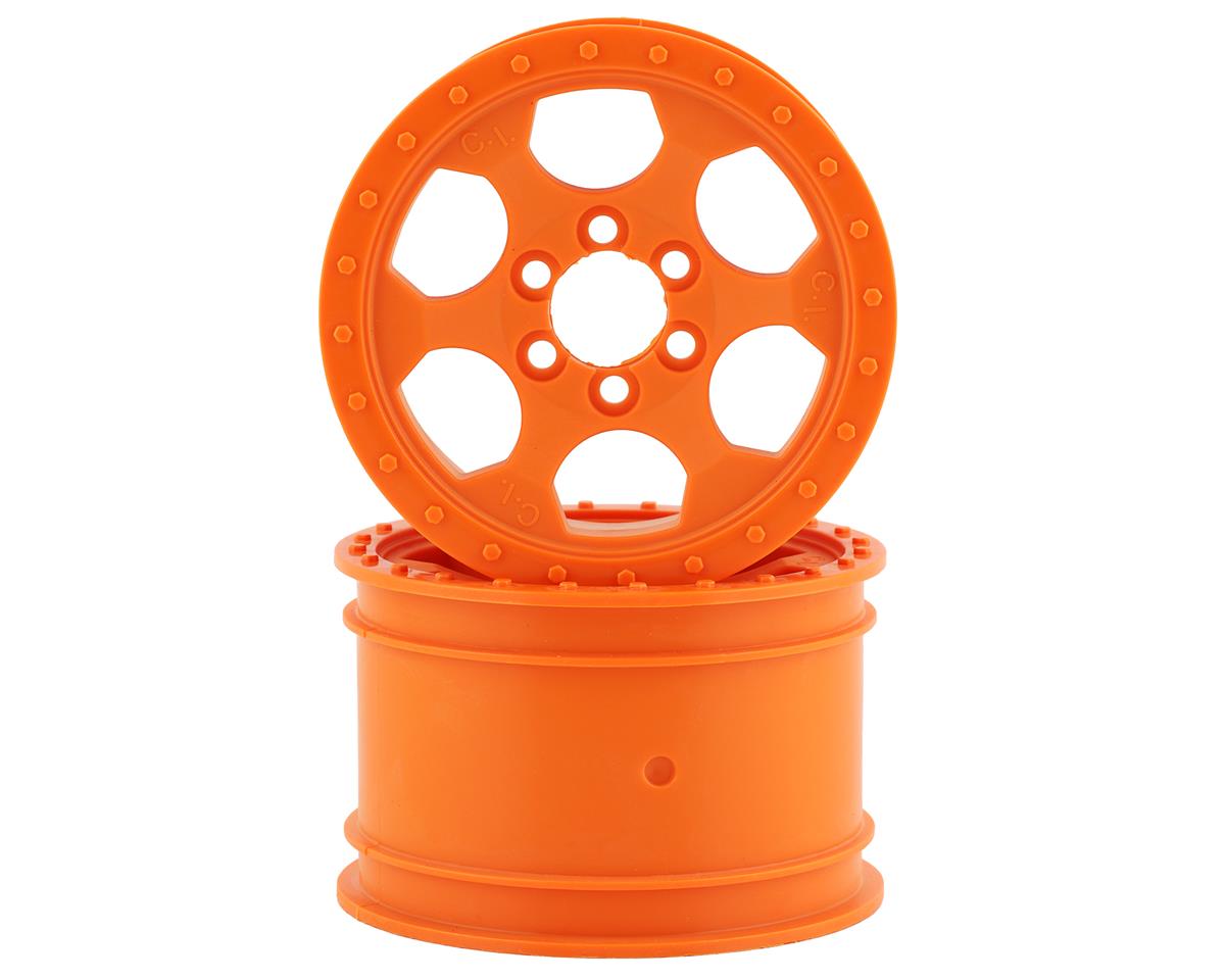 Crawler Innovations Double Deuce 6 Bolt 2.2 Crawler Wheel (Orange) (2) (1.5 Wide)